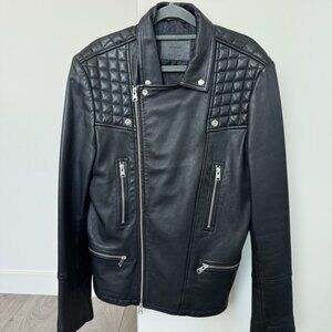 All Saints Black Leather Jacket